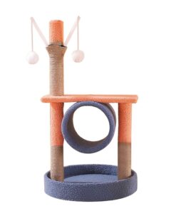 Pet Cat Scratch Multi Level Perch Tree Tower with Drum 75cm