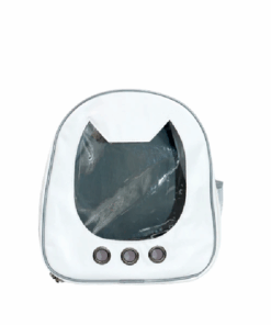 Pet Cats, Dog Backpack 7 Ventilated Hole Design - White