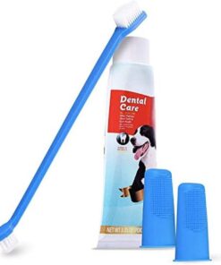 Pet Dental Care Kit - Pet Toothpaste & Toothbrush Finger +Toothbrushes