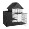 Pet DIY Indoor Foldable Small Animal Playpen House Cage 55 Pieces (147cm)