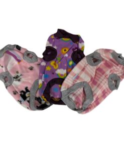 Pet Dog Coats 3 Set Fleece - Pink - 2 XL