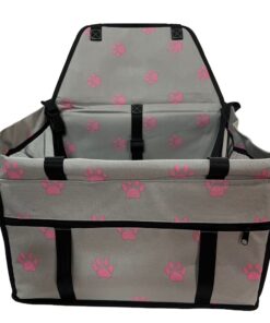Pet Dog Premium Car Seat Carrier New Summer (40cm) - Grey, Pink