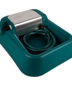 Pet Dog - Water Drinker & Float Valve - Pet Feeding - Plastic - Dark Green
