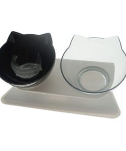 Pet Double Bowl with Stand Feeding - Dog