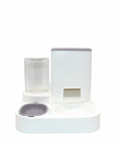 Pet Feeder And Water Dispenser, Food Dispenser - Grey