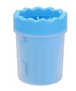 Pet Foot Dog Paw Portable Gentle Bristles Cleaning Washer With Strap Holder - Blue