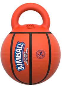 Pet Fun Durable Rubber Kettlebell Fetch Ball For Large Dogs (24cm) - Orange