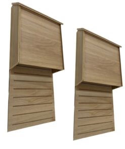 Pet Garden Bat House Small Box Handcrafted Outdoor Single Chamber 41cm(2pc)