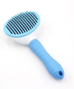 Pet Grooming Brush for Shedding, Grooming and Undercoat Removal - Blue