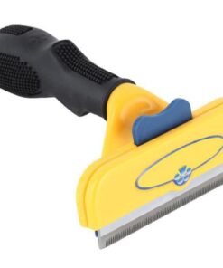 Pet grooming deshedding brush for large dogs and cats