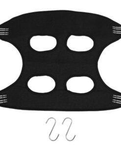 Pet Grooming Hammock Helper For Nail Trimming Beauty With Two Hooks - Black