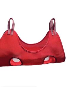 Pet Grooming Hammock Helper For Nail Trimming Beauty With Two Hooks - Red