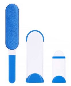 Pet Hair Lint Remover Brush with Self-Cleaning Base& Travel Size Brush