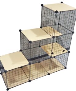 Pet Heavy Duty Cat Cage Enclosure Multi-Level Play Stand (111x39x109cm)