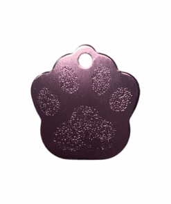 Pet ID Tag Blank For Dog/Cat Name Phone Number ID Tag Paw Shape - Light