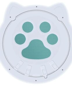 Pet Interior Door Security Two Way Locking Screen Flap For Cats (29cm) - White