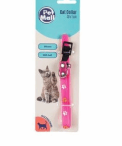 Pet Mall - Cat Collar - Silicone - Pink/Red/Blue - Pink