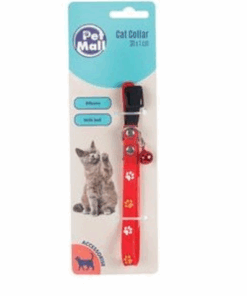 Pet Mall - Cat Collar - Silicone - Pink/Red/Blue - Red