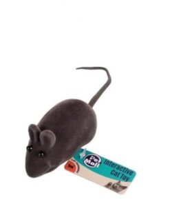 Pet Mall-Interactive Cat Toy - Grey Mouse- Pack Of 4