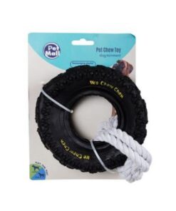 Pet Mall-Pet Dog-Chew Tyre Large With Rope