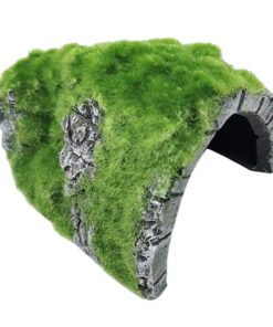 Pet Multi Use Reptile Rocky Moss Cave Hideout for Habitat Decor (15cm)