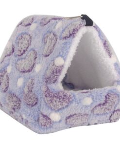 Pet Multifunctional Large Hamster House Hanging Hammock Nesting Bed - Purple