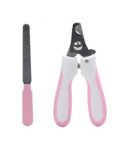 Pet Nail Clipper Animal Claws Scissor Cut Set Razor Nail Trimmers Kit - Pink