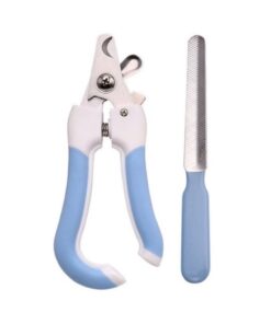 Pet Nail Clippers & File Set Cat - Blue