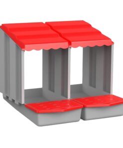 Pet Nest Laying Egg Protective Chicken Box With Collection Area -56cm