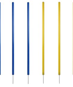 Pet Outdoor Adjustable Agility Obstacle Training Stake Pole Set of 6 (60cm)