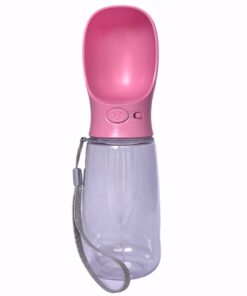 Pet Portable Dog Water Bottle 550ml - Pink