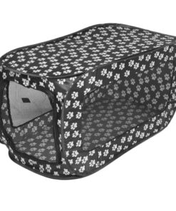 Pet Portable Foldable Breathable Tent Cage PlayPen (87cm) - Black