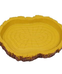 Pet Reptile Simulated Resin Turtle Feeding Bowl(13cm)