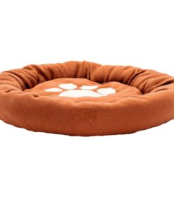 Pet Round Bed Fleece (59cm Diameter) - Brown