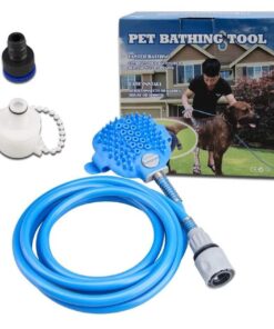 Pet Shower Head, Bathing Massage Brush Shower Head Grooming Tool for Dogs