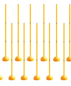 Pet Sport Fitness Training Detachable Agility Pole & Dome Base - Set Of 12