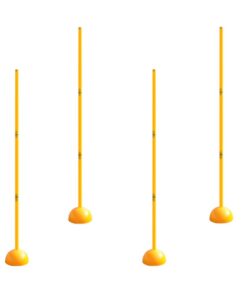 Pet Sport Fitness Training Detachable Agility Pole & Dome Base - Set Of 4