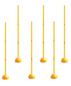 Pet Sport Fitness Training Detachable Agility Pole & Dome Base - Set Of 6