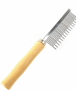 Pet Stainless Steel Comb With Wooden handle