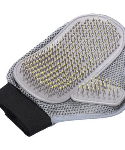 Pet Stainless Steel Dog And Cat Massage Deshedding Hair Grooming Glove Mit