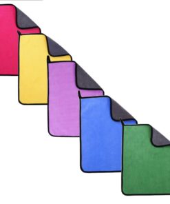 Pet Super Absorbent Lint Free Microfibre Drying Towel (30x60cm) Set Of 5