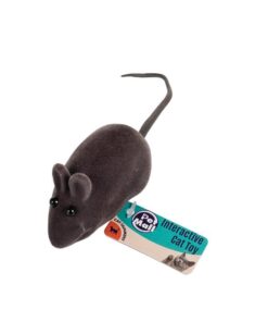 Pet Toy - Interactive Cat Toy - Felt - Grey Mouse - 5cm - Pack of 2