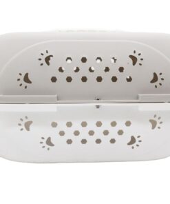 Pet Travel Carrier Box - Animal Carrier - Grey