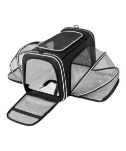 Pet Travel Carrier Cat Carrier Expandable Dog Carrier Collapsible Puppy Bag