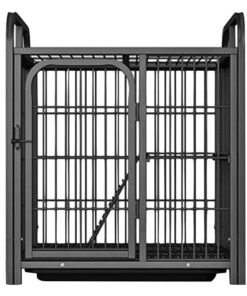 Pet Two Layer Foldable Metal Mesh Small Animal Enclosure (76cm) - Black