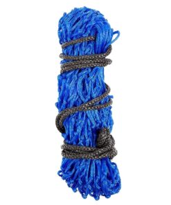 Pet Waste Reducing Horse Equestrian Nylon Hanging Slow Mesh Hay Feeder - Blue