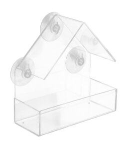 Pet Window Bird Feeder Wild Table Hanging Suction Perspex