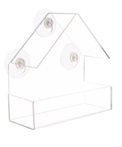 Pet Window Transparent Bird Feeder Wild Table Hanging Suction Perspex