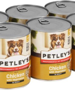 Petley's Dog Food Chicken, Vegetables and Gravy-6 tins x 775g