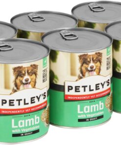 Petley's Dog Food Lamb, Vegetables and Gravy-6 tins x 775g